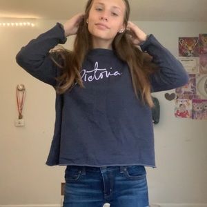 Victoria secret crew neck hoodie sweater